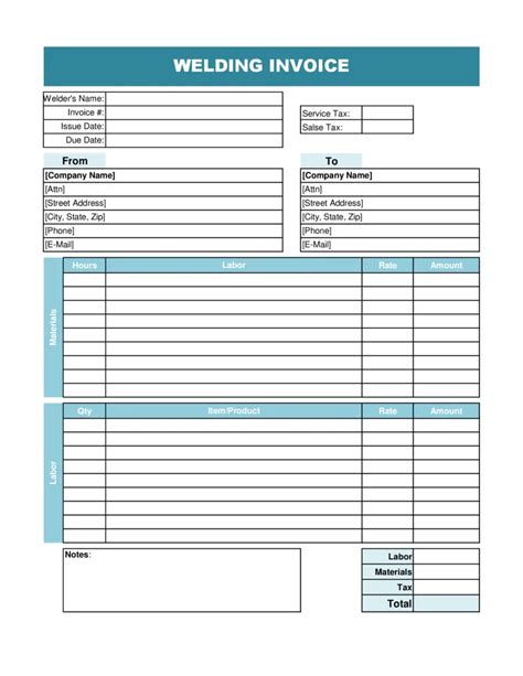 welding invoice template|Iba pa.